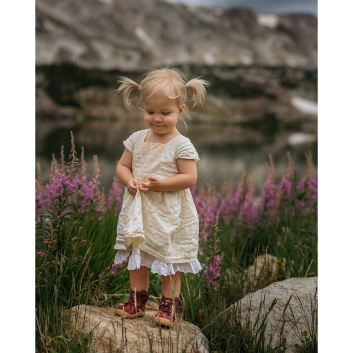 Tikki niños botas descalzas escarabajo rosado calzado 0PTB191