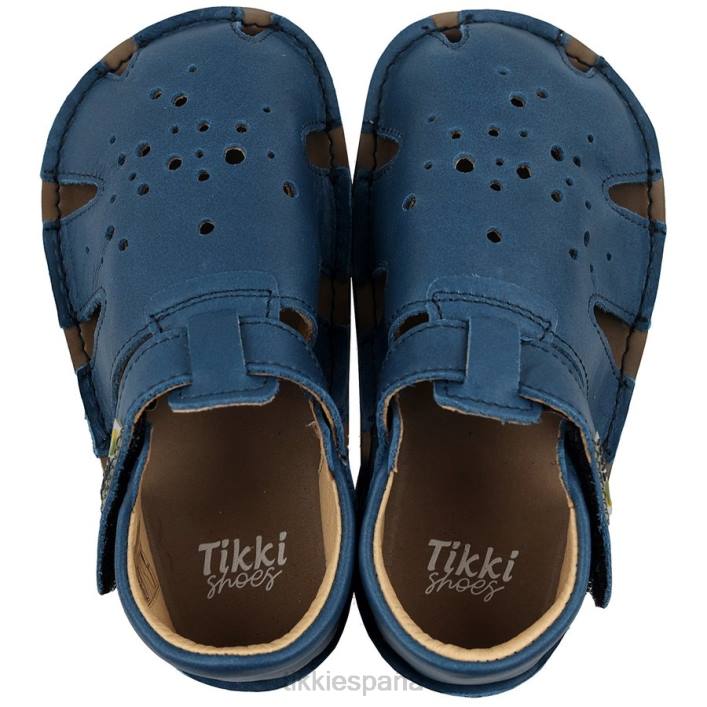 Tikki niños cuero aranya azul calzado 0PTB70