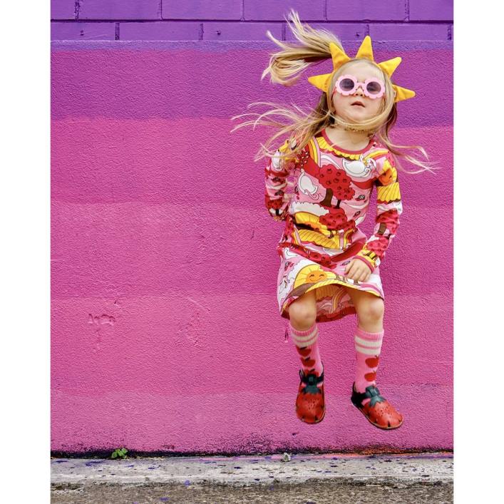 Tikki niños cuero aranya fresa calzado 0PTB69