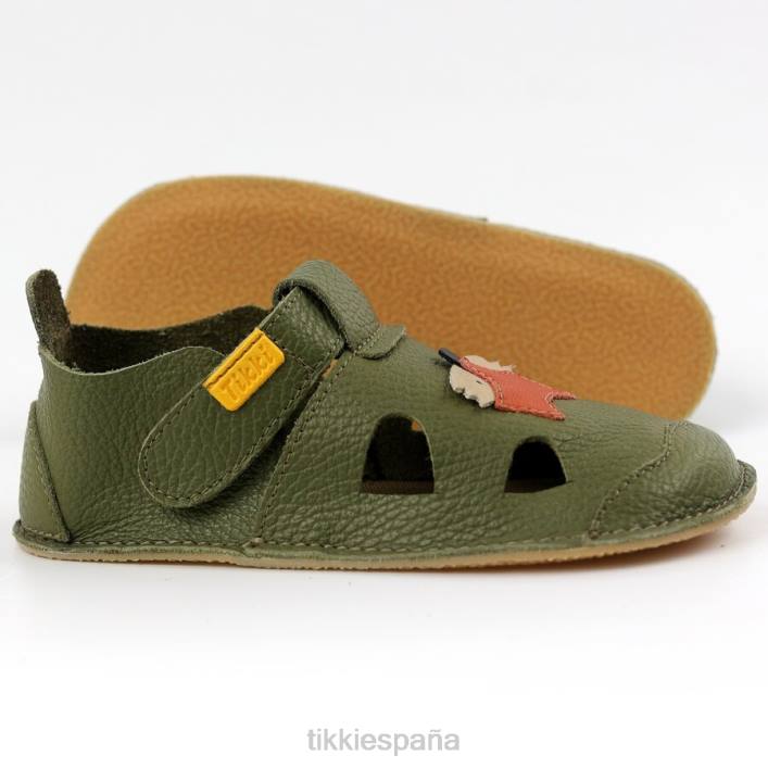 Tikki niños sandalias descalzas nido zorro calzado 0PTB41