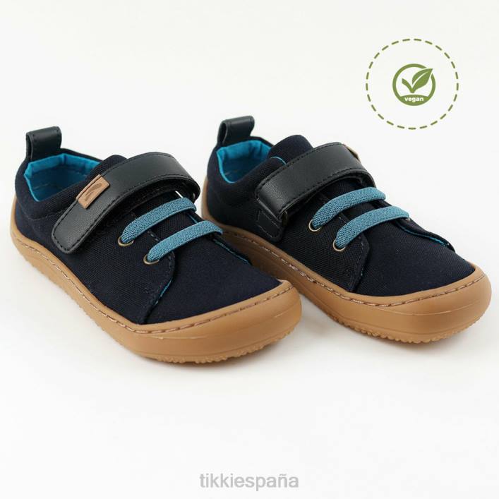 Tikki niños zapatos veganos arlequín azul profundo calzado 0PTB119