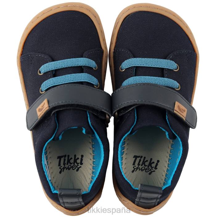 Tikki niños zapatos veganos arlequín azul profundo calzado 0PTB119