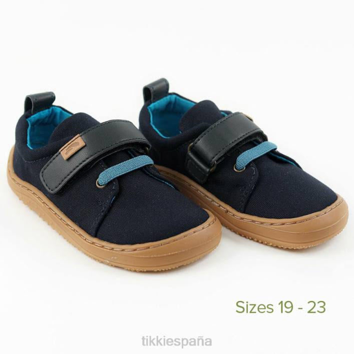 Tikki niños zapatos veganos arlequín azul profundo calzado 0PTB119