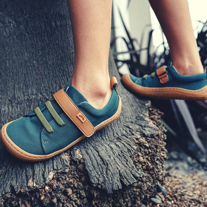 Tikki niños zapatos veganos arlequín azul profundo calzado 0PTB119