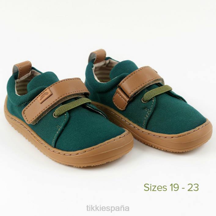 Tikki niños zapatos veganos arlequín verde calzado 0PTB120